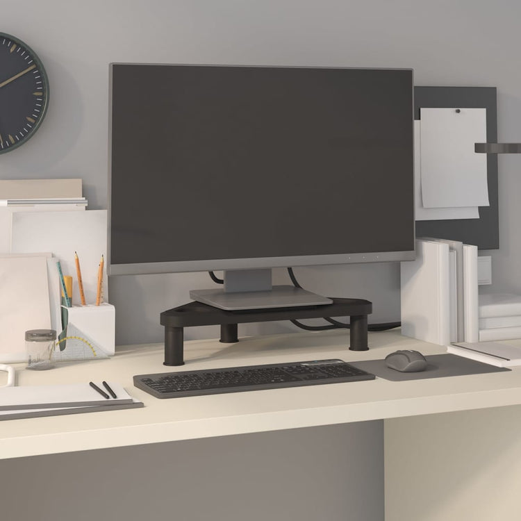 VidaXL Monitorständer Ecke 49x28x10,5 cm schwarz