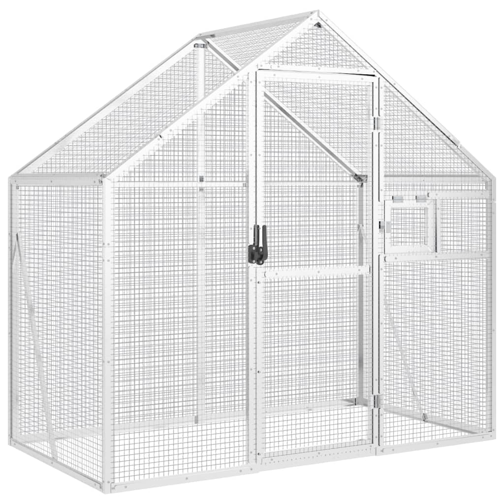 VIDAXL VIRET 179X100X185 M ALUMINUM SILBER