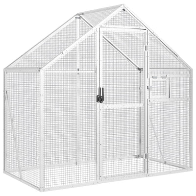 VIDAXL VIRET 179X100X185 M ALUMINUM SILBER