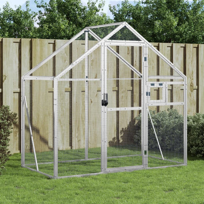 VIDAXL VIRET 179X100X185 M ALUMINUM SILBER