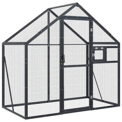 VIDAXL Aviar 179x100x185 M Aluminium Anthrazit -gelöscht