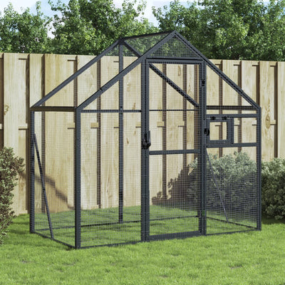 VIDAXL Aviar 179x100x185 M Aluminium Anthrazit -gelöscht