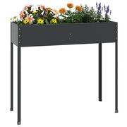 VIDAXL -Pflanzer 100.5x40.5x90 cm verzinkter Stahl -Anthrazitfarbe - afbeelding 3