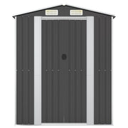 Vidaxl Garden Shed 192x108x223 cm verzinkter Stahl -Anthrazit -Gelenter - afbeelding 3