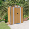 Vidaxl Garden Shed 192x108x223 cm verzinkter Stahl hellbraun