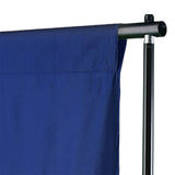 VIDAXL -Hintergrund ohne Standard -Chromakey 500x300 cm Baumwollblau - afbeelding 2