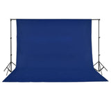 VIDAXL -Hintergrund ohne Standard -Chromakey 500x300 cm Baumwollblau - afbeelding 3