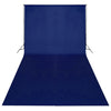 VIDAXL -Hintergrund ohne Standard -Chromakey 600x300 cm Baumwollblau