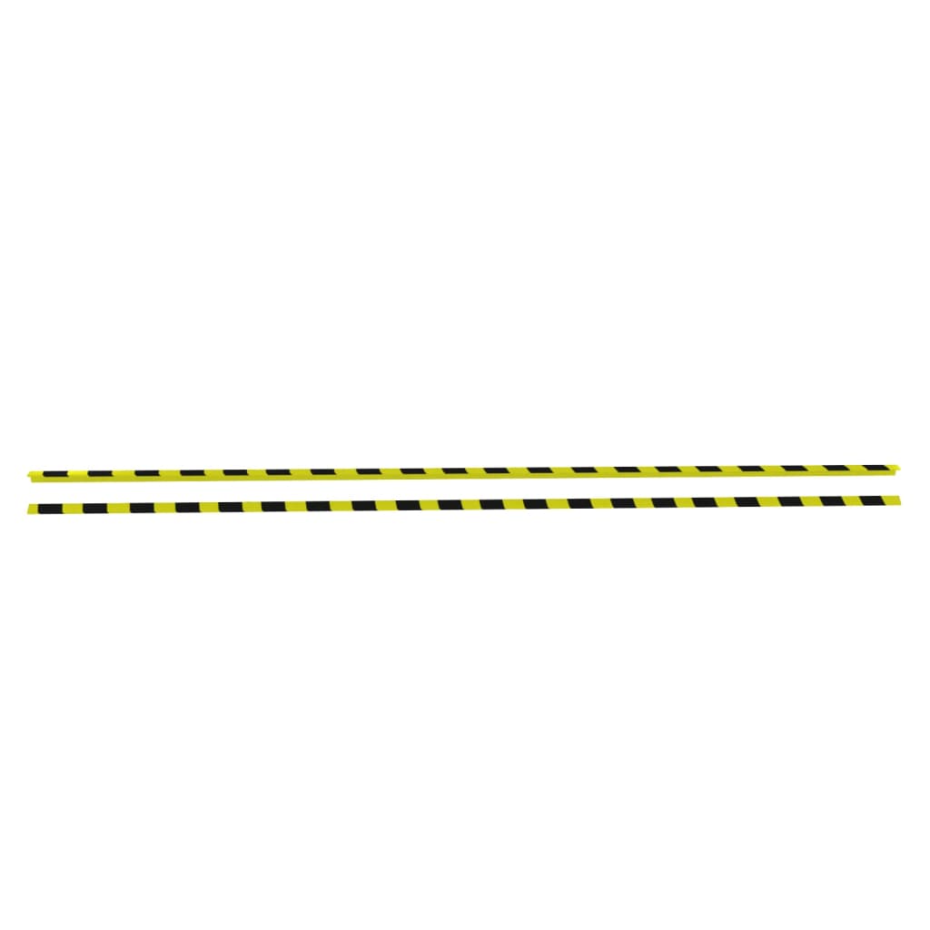Vidaxl Eckschutz 2 ST 4,5 x 4,5 x 104 cm PU gelb und schwarz