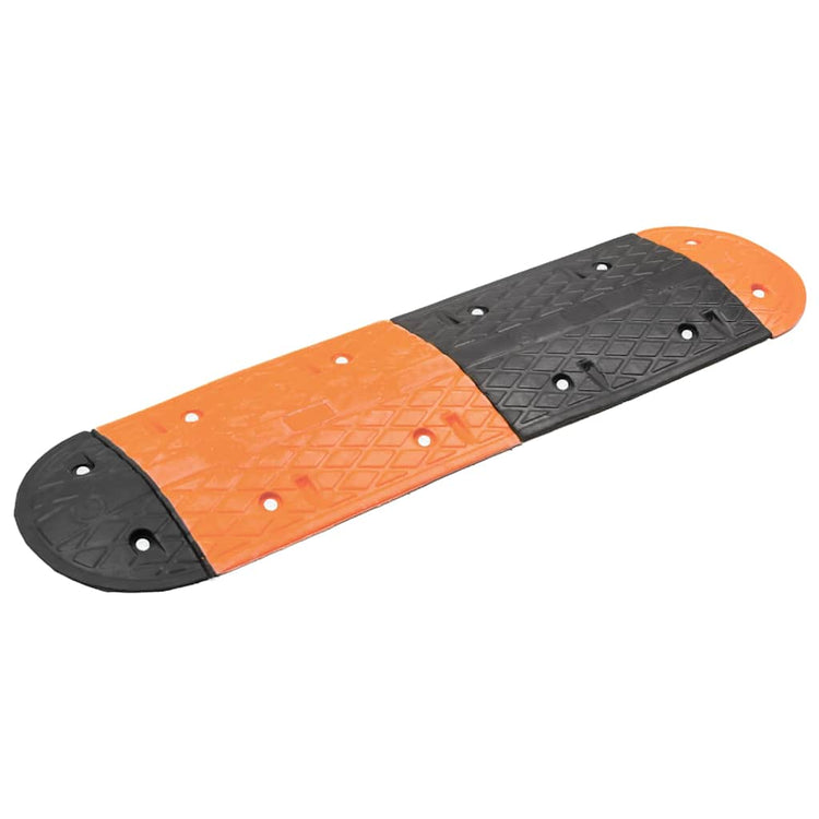 Vidaxl Speed ​​Bump 129x32.5x4 Gummi gelb und schwarz