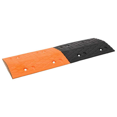 Vidaxl -Geschwindigkeitsschwelle 97x32.5x4 Gummi gelb und schwarz