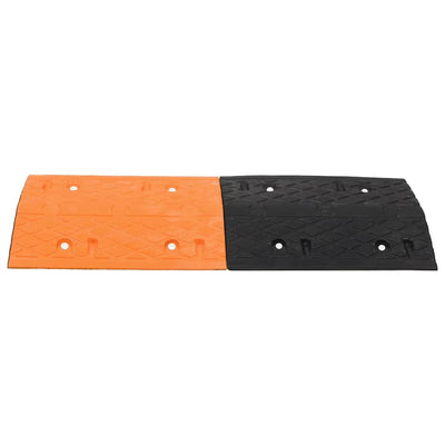 Vidaxl -Geschwindigkeitsschwelle 97x32.5x4 Gummi gelb und schwarz