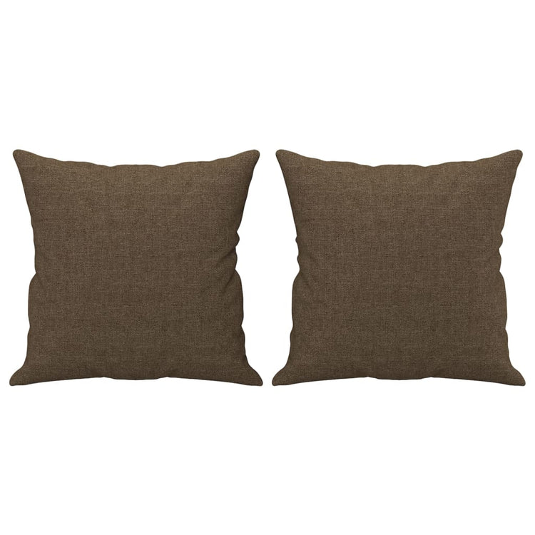 Vidaxl Dekorative Kissen 2 ST 40x40 cm Stoffbraun