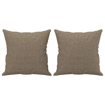 Vidaxl Dekorative Kissen 2 ST 40x40 cm Stofftaupe