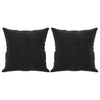 Vidaxl Dekorative Kissen 2 ST 40x40 cm Samt Schwarz
