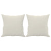 Vidaxl Dekorative Kissen 2 ST 40x40 cm Samtcreme farbig
