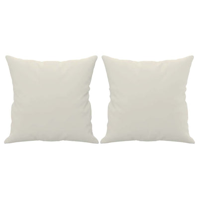 Vidaxl Dekorative Kissen 2 ST 40x40 cm Samtcreme farbig