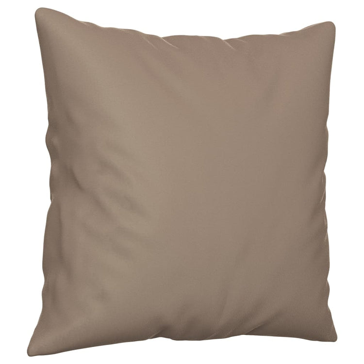 Vidaxl Dekorative Kissen 2 PCs 40x40 cm Mikrofasergewebe Taupe