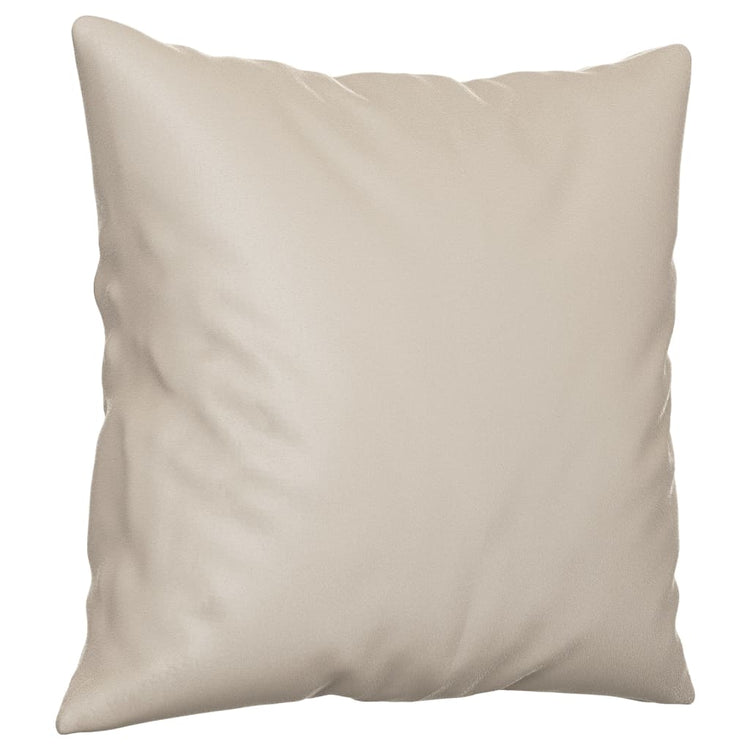 VIDAXL Dekorative Kissen 2 PCs 40x40 cm Mikrofaser -Stoffcreme -Colored