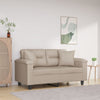 VIDAXL Dekorative Kissen 2 PCs 40x40 cm Mikrofaser -Stoffcreme -Colored
