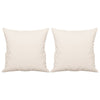 Vidaxl Dekorative Kissen 2 PCs 40x40 cm Mikrofasergewebe beige