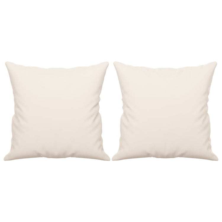 Vidaxl Dekorative Kissen 2 PCs 40x40 cm Mikrofasergewebe beige