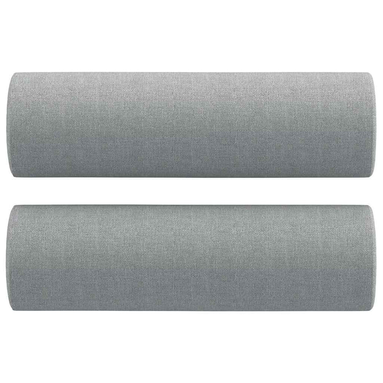 Vidaxl Dekorative Kissen 2 ST 15x50 cm Stoff hellgrau