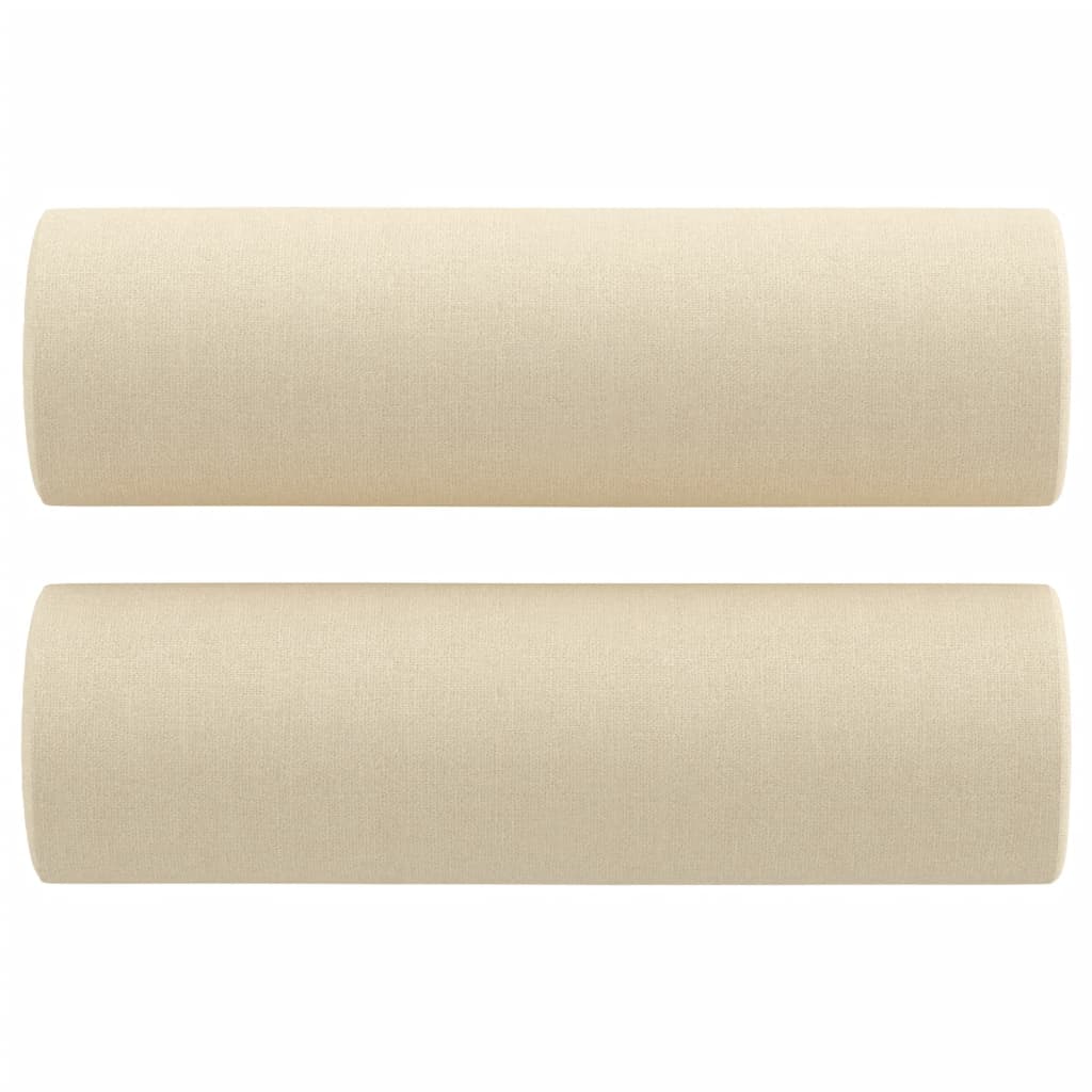 Vidaxl Dekorative Kissen 2 ST 15x50 cm Stoffcremefarbe