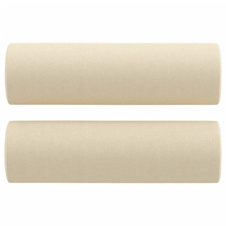 Vidaxl Dekorative Kissen 2 ST 15x50 cm Stoffcremefarbe