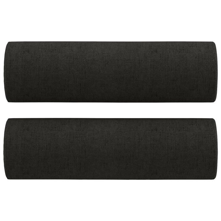 Vidaxl Dekorative Kissen 2 ST 15x50 cm Stoff schwarz