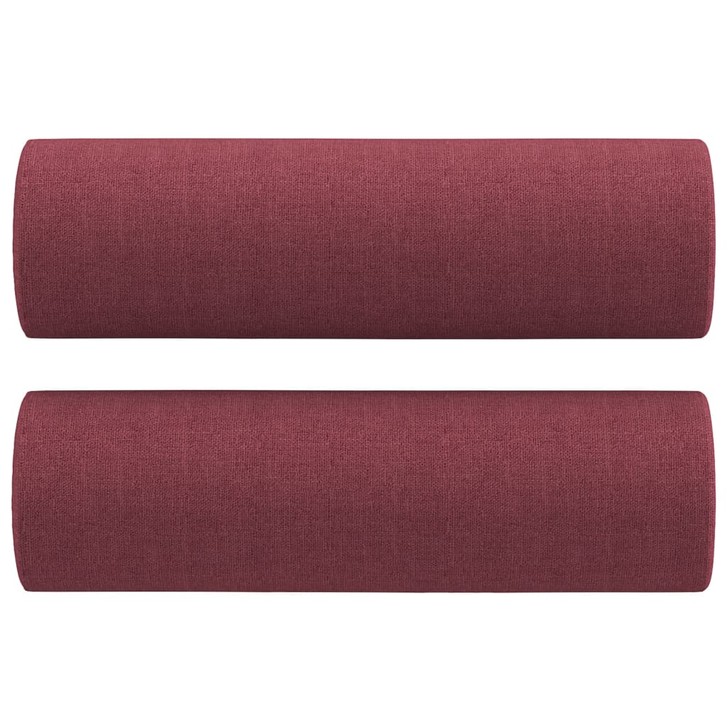 Vidaxl Dekorative Kissen 2 ST 15x50 cm Stoffwein rot