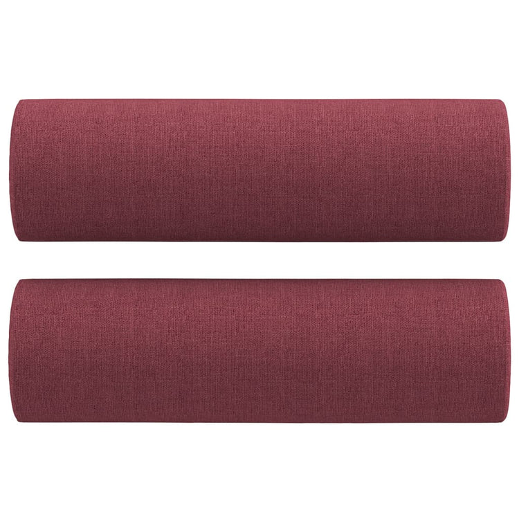 Vidaxl Dekorative Kissen 2 ST 15x50 cm Stoffwein rot