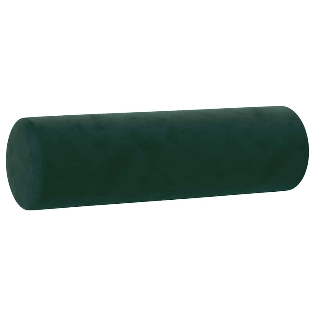 Vidaxl Dekorative Kissen 2 ST 15x50 cm Samt dunkelgrün