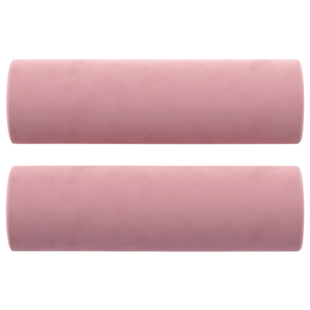 Vidaxl Dekorative Kissen 2 ST 15x50 cm Samt rosa