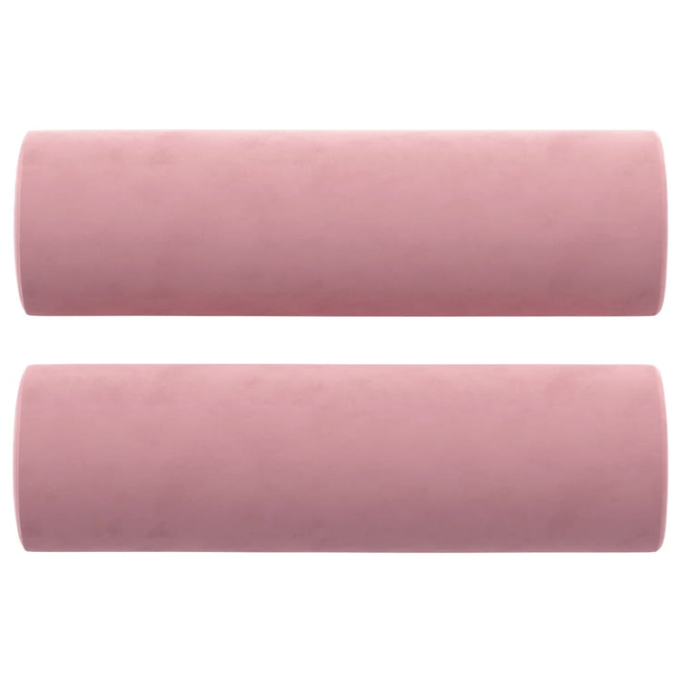 Vidaxl Dekorative Kissen 2 ST 15x50 cm Samt rosa