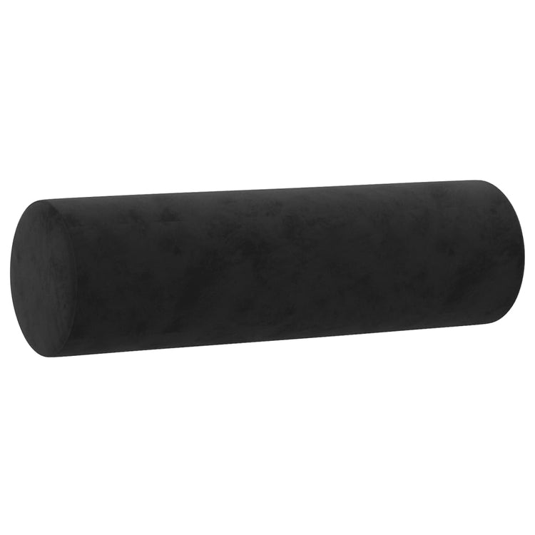 Vidaxl Dekorative Kissen 2 ST 15x50 cm Samt Schwarz