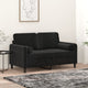 Vidaxl Dekorative Kissen 2 ST 15x50 cm Samt Schwarz