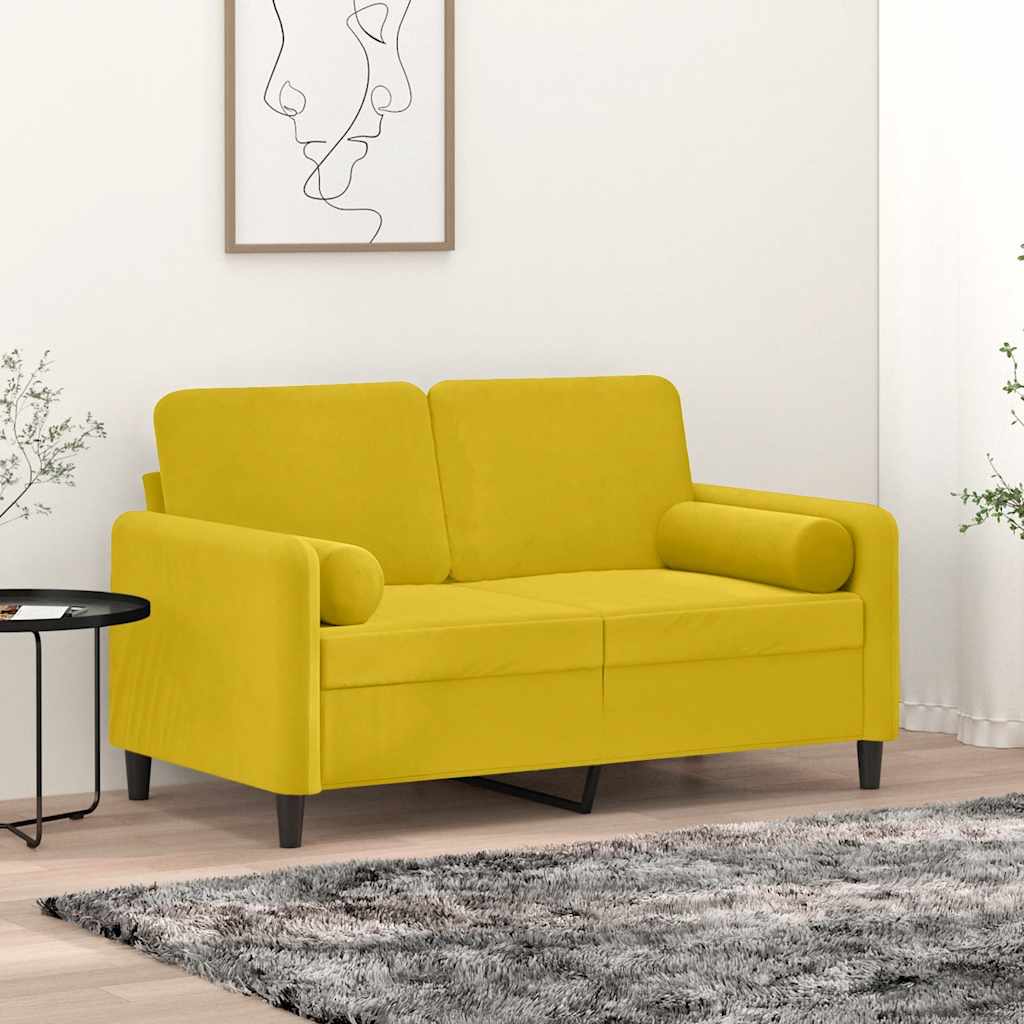 Vidaxl Dekorative Kissen 2 ST 15x50 cm Samtgelbgelb