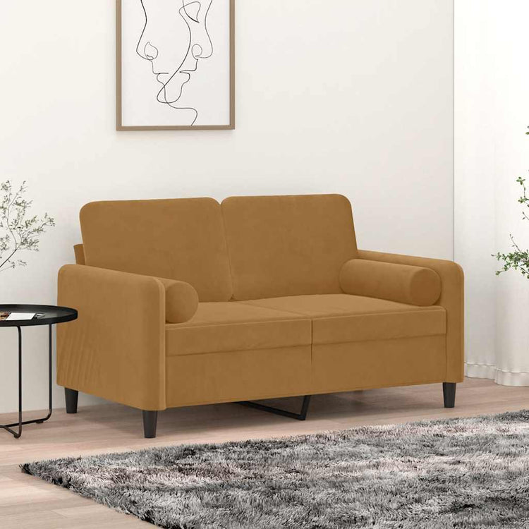 Vidaxl Dekorative Kissen 2 ST 15x50 cm Samtbraun