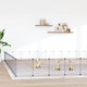 Vidaxl Pet Cage mit Tür 60 Paneele 35x35 cm Stahl Schwarz