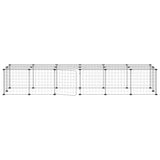 Vidaxl Haustiere Käfig mit Tür 28 Paneele 35x35 cm Stahl schwarz - afbeelding 3