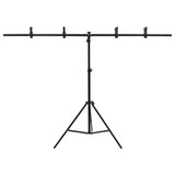 VIDAXL-Hintergrund Standard T-förmiger 151x60x (70-200) cm schwarz - afbeelding 3