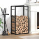 Vidaxl Kamin 50x28x94 cm Stahlmattschwarz