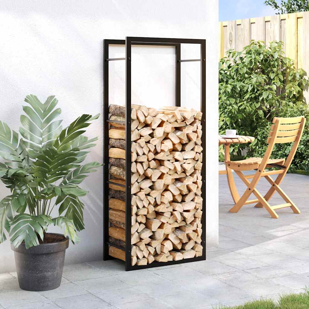 VIDAXL -Kamin 50x28x132 cm Stahlmattschwarz