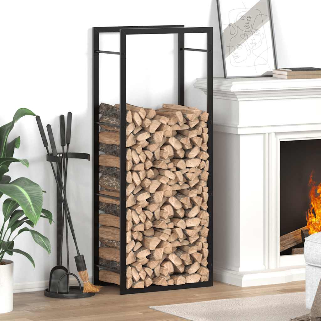 VIDAXL -Kamin 50x28x132 cm Stahlmattschwarz