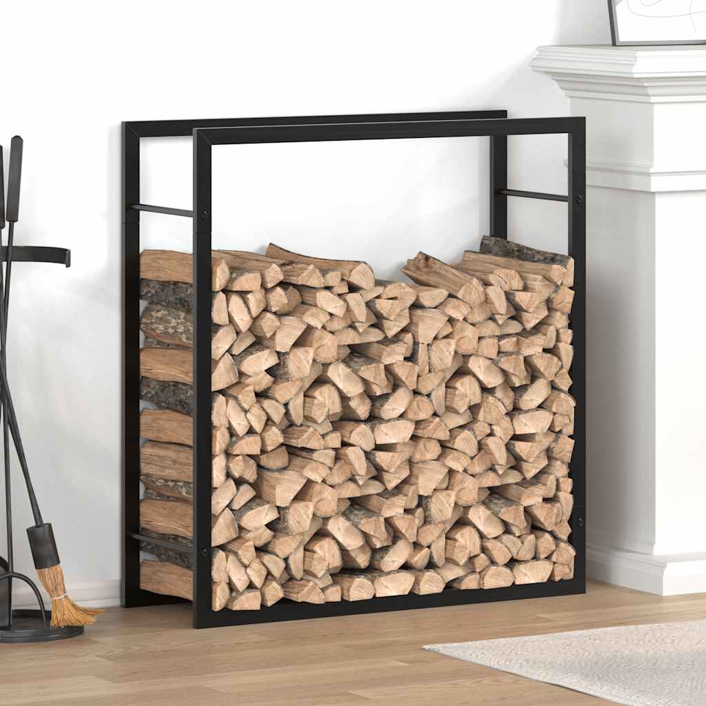 VIDAXL -Kamin 80x28x86 cm Stahl Mattzwart