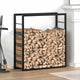VIDAXL -Kamin 80x28x86 cm Stahl Mattzwart