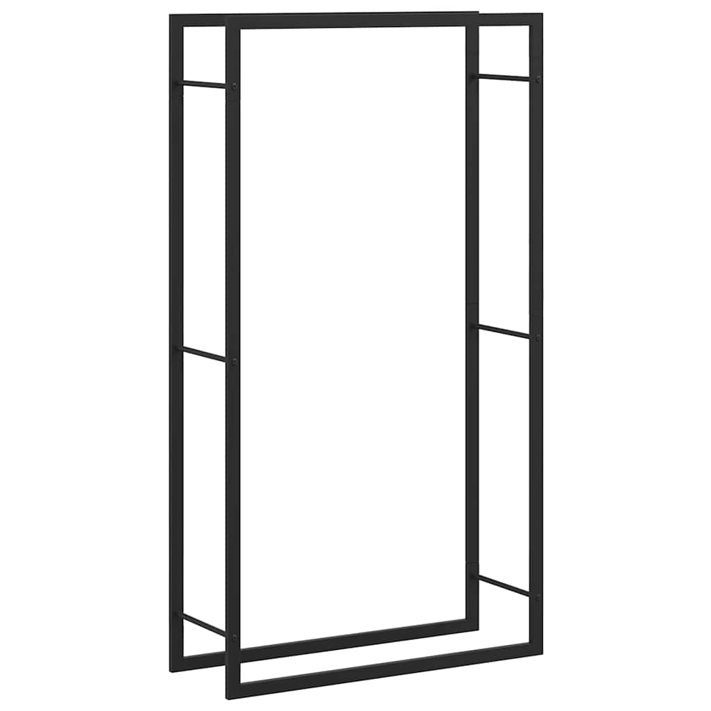Vidaxl Kamin 80x28x154 cm Stahlmattschwarz