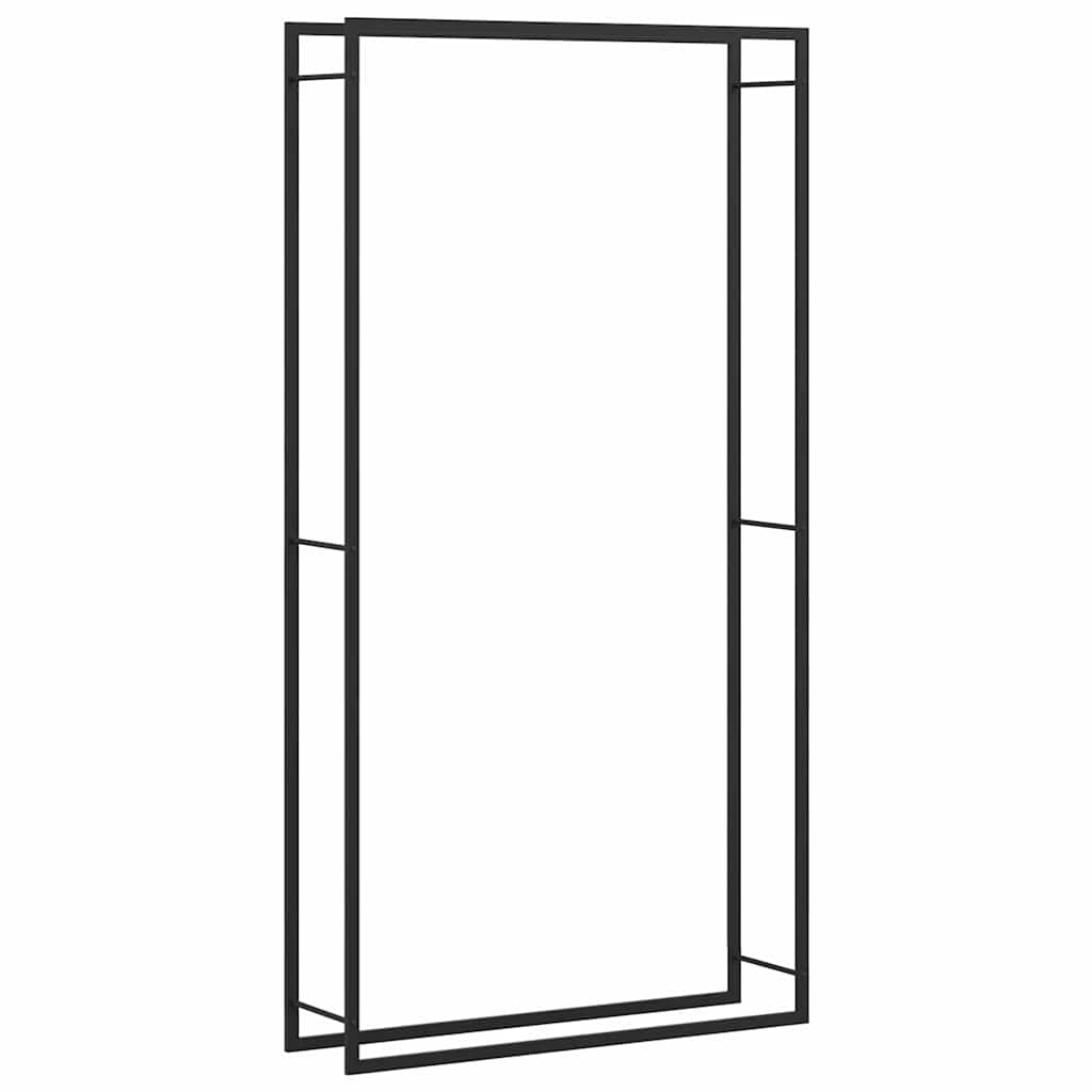 VIDAXL -Kamin 110x28x214 cm Stahlmattschwarz