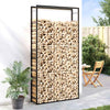 VIDAXL -Kamin 110x28x214 cm Stahlmattschwarz
